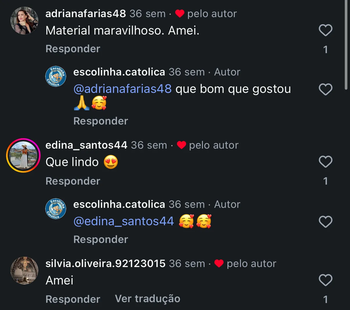 Depoimento real de cliente no Instagram